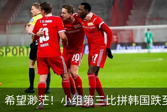 希望渺茫！小组第三比拼韩国跌至第8 想晋级需满足多个条件